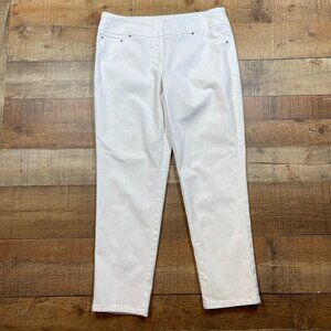 Ruby Rd White Pull On Pants size 10